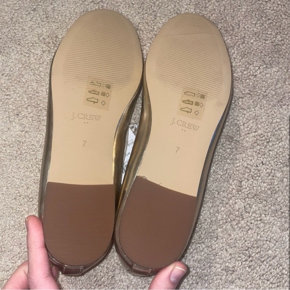 NWT J Crew Gold Flats (Copy) - Picture 4 of 4